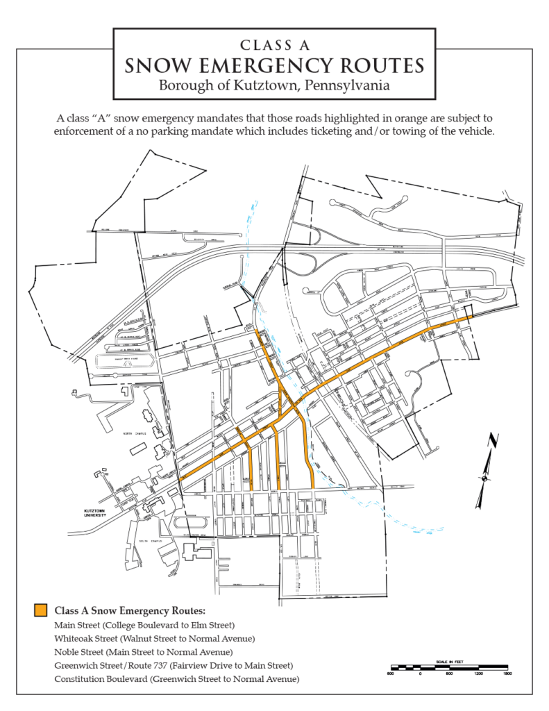 Class A Snow Emergency Routes Image